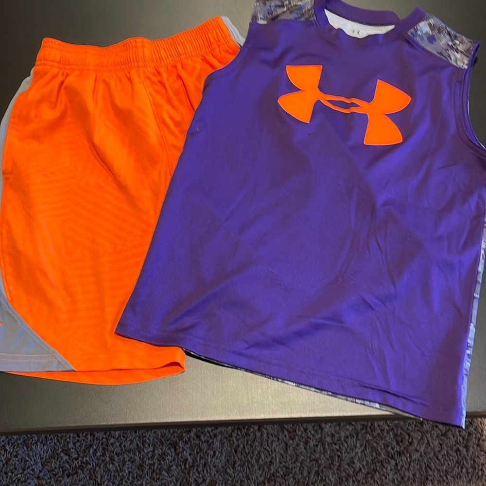 Under Armour Purple Tank Top Matching Set